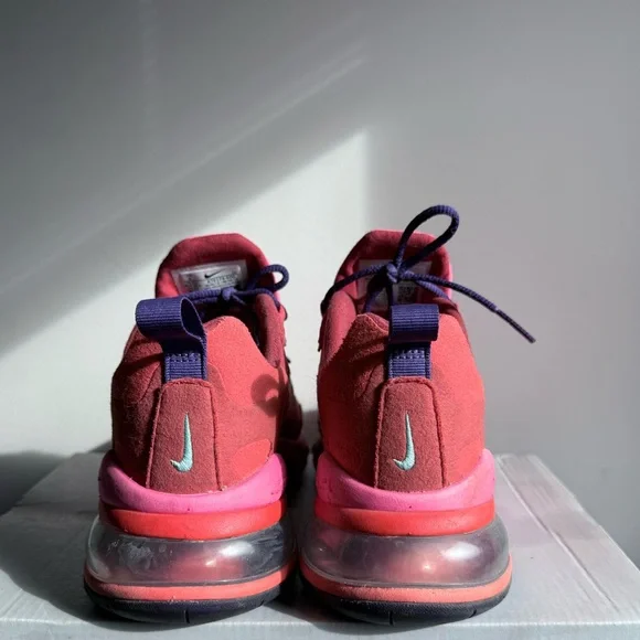 Nike Air Max 270 React Sneakers – Pink / Red – Stylish & Comfortable - Picture 2 of 5